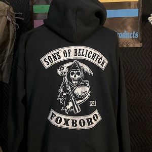 Vintage Patriots Sons of Bellichick Hoodie XL